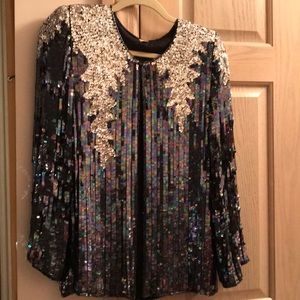 Sequined designer jacket.